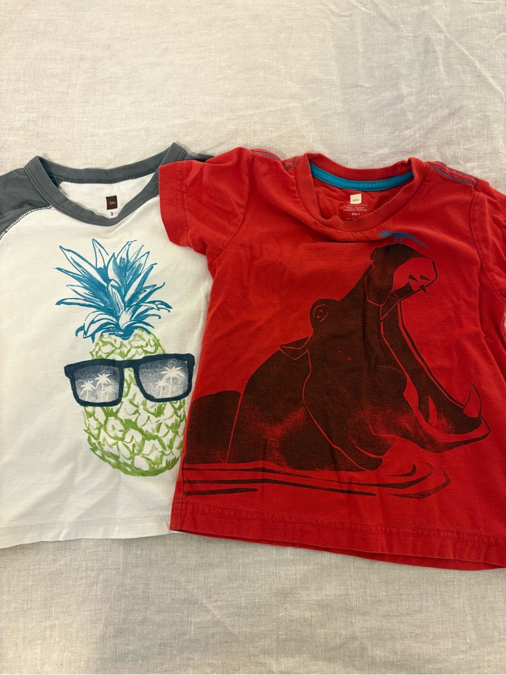 Lot of 2 Tea Collection Boys T-Shirts Size 3